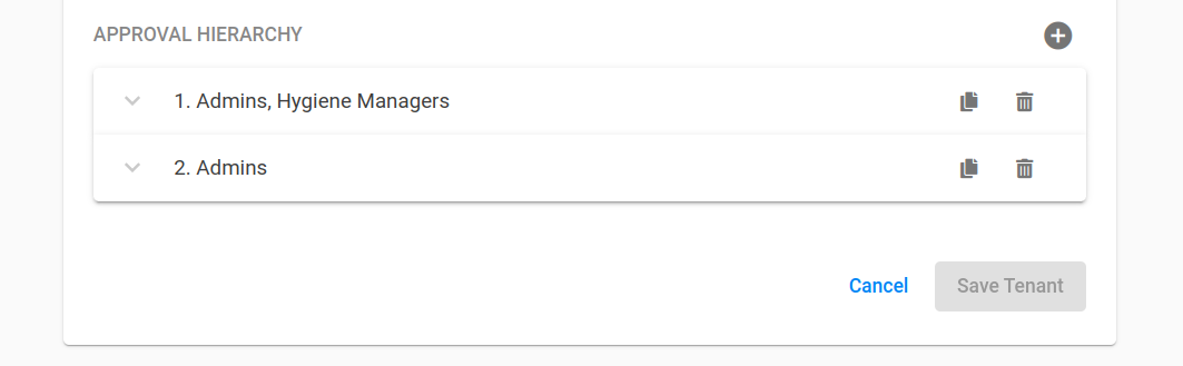 Example Approval Hierarchy