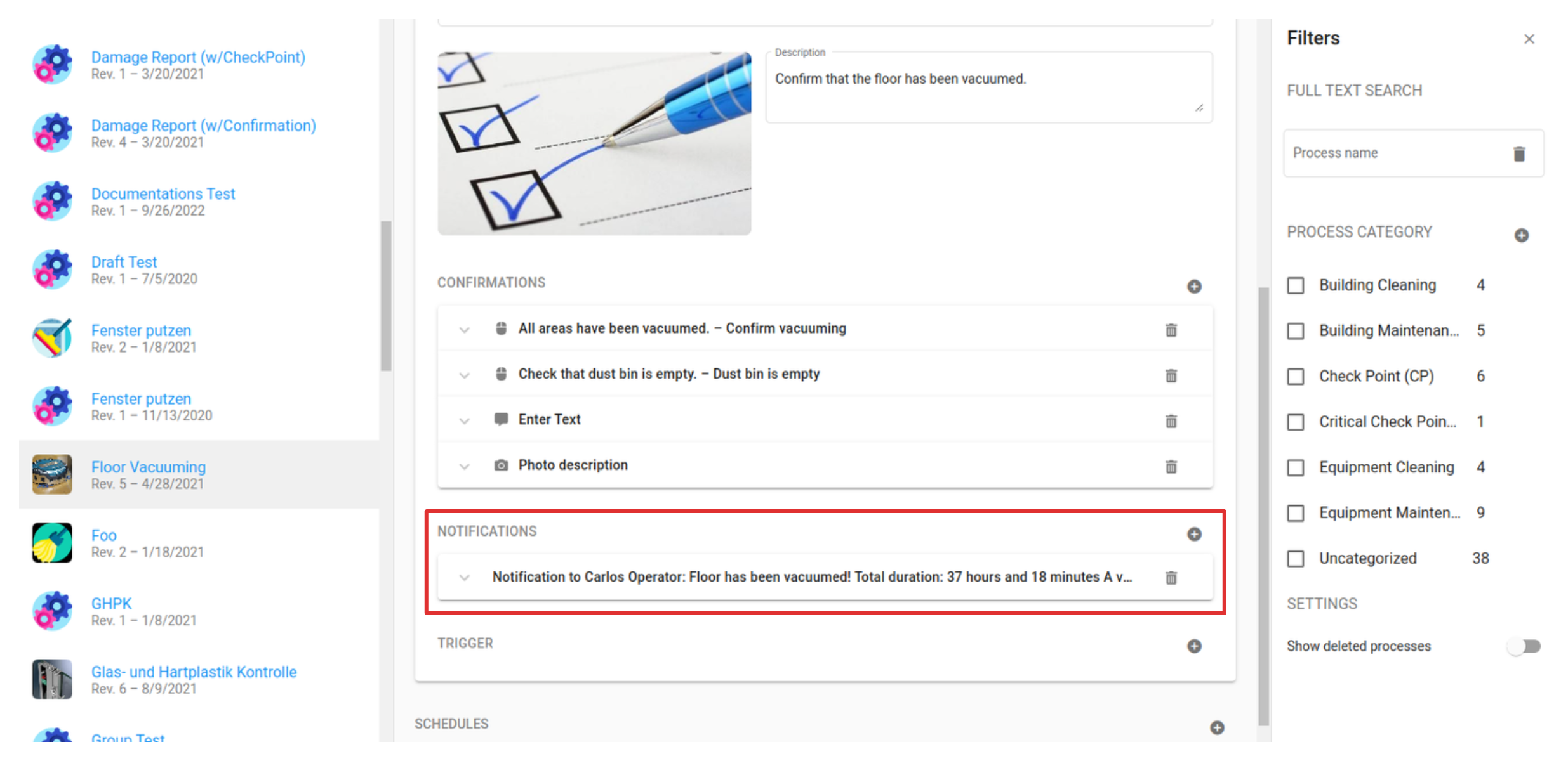 Process Configuration